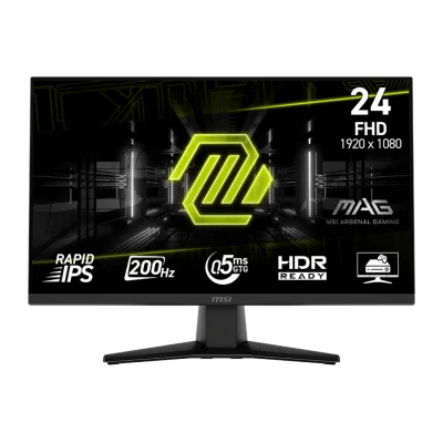MSI 23.8 MAG 242F 1920x1080 (FHD) 16:9 FLAT RAPID IPS 200HZ 0.5MS (GTG) FREESYNC PREMIUM GAMING MONITOR